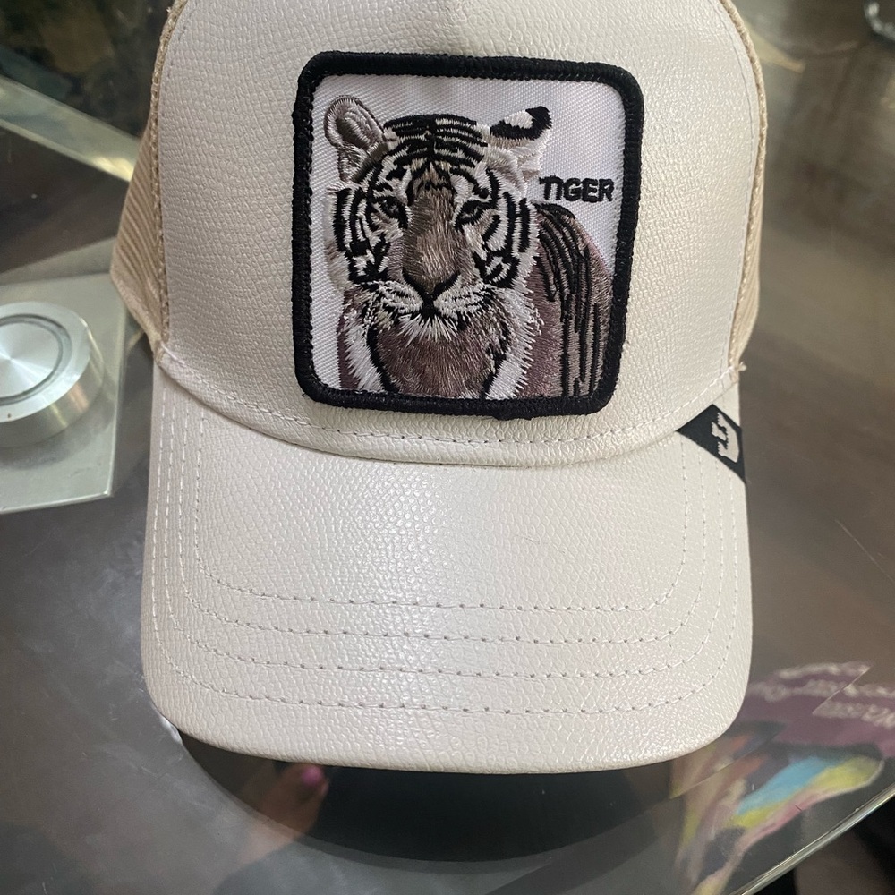 Goorin Bros Cream Tiger Patch Hat
